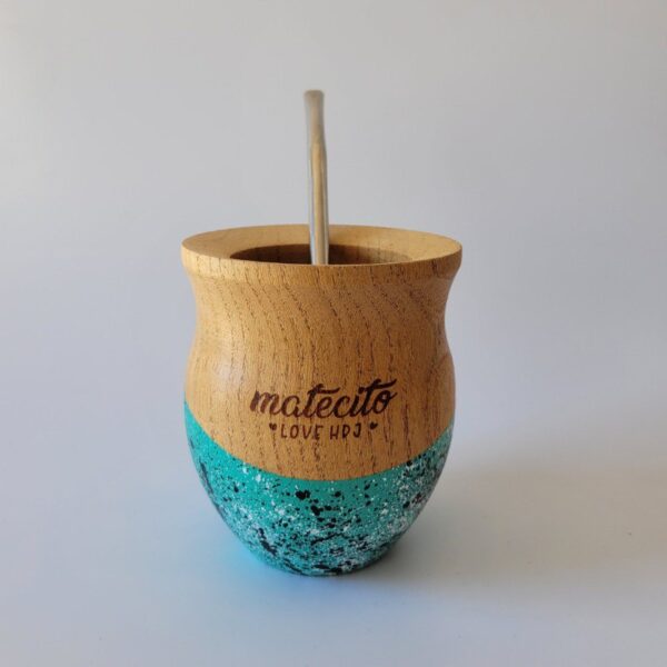 Mate Calden Camionero Grabado Aqua