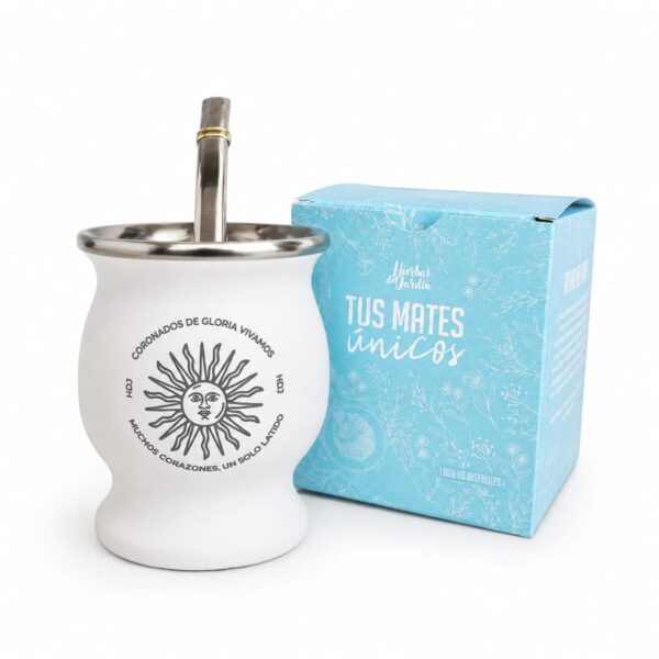 Mate Acero Blanco